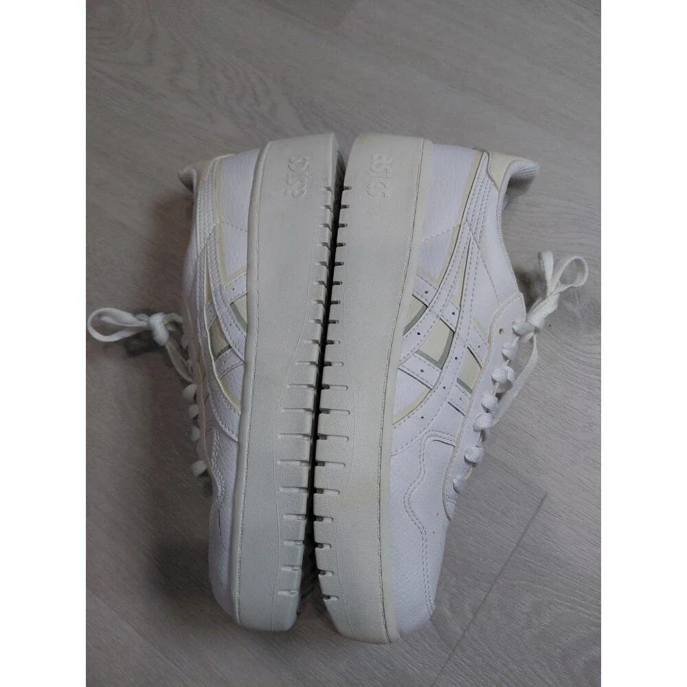 Size 11 - Asics White Leather Women's Sneakers